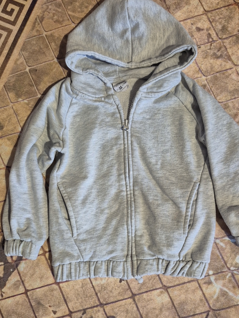 🍀5/30🍀Zara Kids Gray Zip Hoodie and Bodysuit